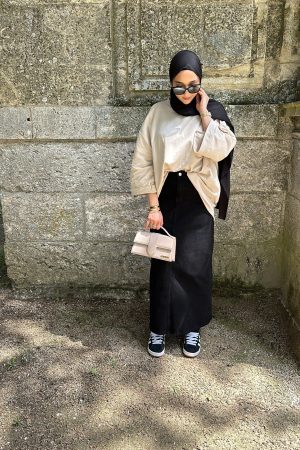 Jupe en jeans classy - Noir