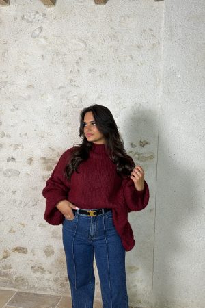 Pull Maxi - Bordeau