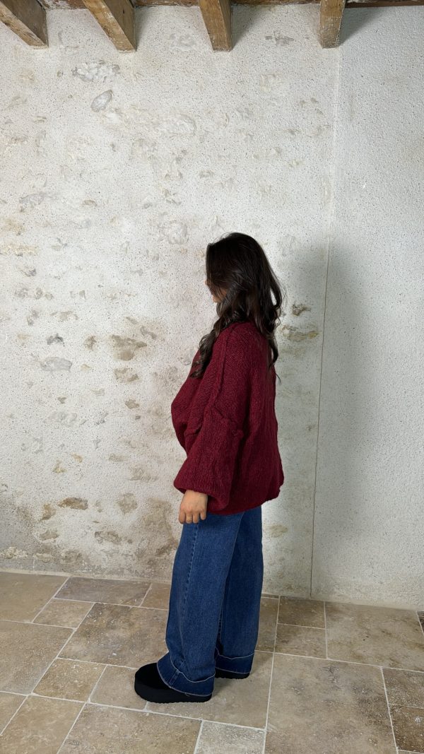 Pull Maxi - Bordeau – Image 2