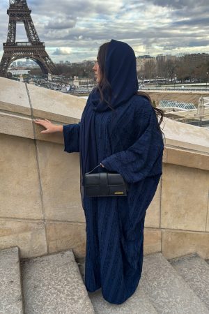 Abaya wiam - Bleu Marine