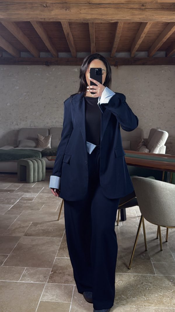 Ensemble Blazer À Rayures
