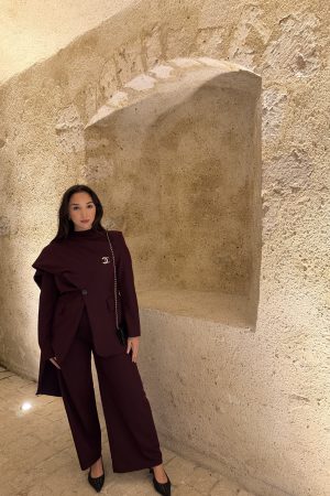 Ensemble Blazer À Cape