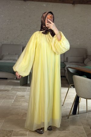 Robe Manches Bouffantes